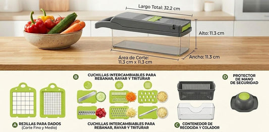 Picador de verduras todo en uno