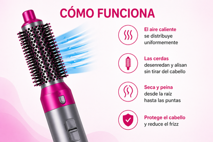 Cepillo secador multifuncional 5 en 1 ❤️