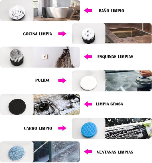 Cepillo Electrico 9 En 1 ✅