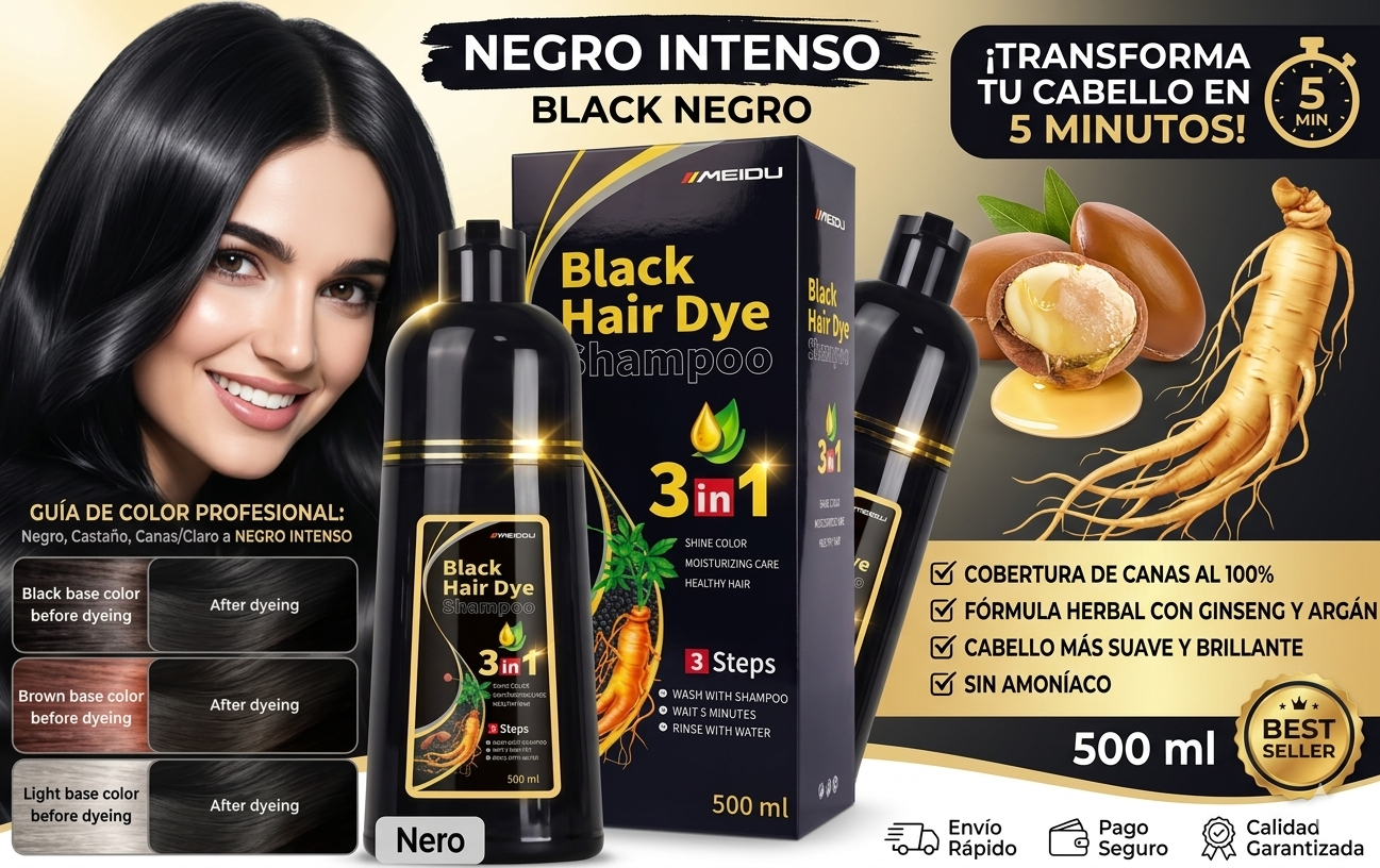 X2 Shampoo De Henna Cubre Canas