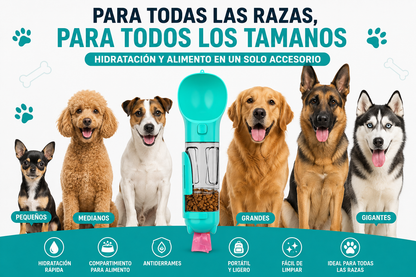 BOTELLA MULTIFUNCIONAL PARA MASCOTAS