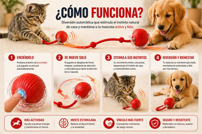 PELOTA INTERACTIVA PARA MASCOTAS 🐶🪀