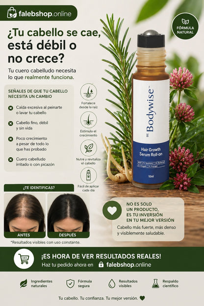SÉRUM CAPILAR CON ROMERO (BODYWISE) 🌿