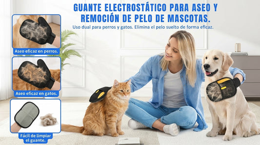 Guante quita pelo de mascotas