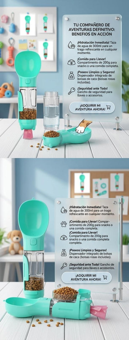 BOTELLA MULTIFUNCIONAL PARA MASCOTAS